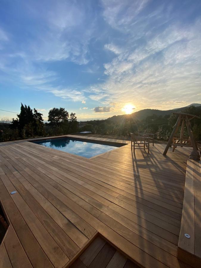 Villa de charme avec piscine à Ajaccio Alata Exterior foto